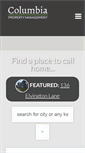 Mobile Screenshot of columbiapropertymanagement.com